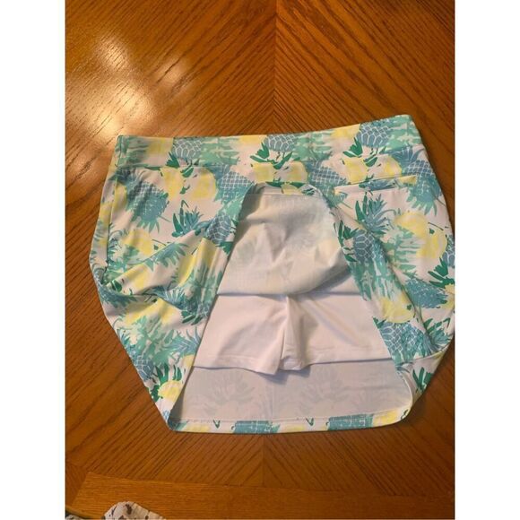 Pebble Beach Dry-Luxe Performance Size Large Stretch Waist Skort Tropical - Picture 3 of 8